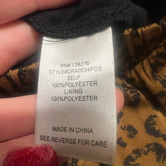 Dr2 by Daniel Rainn Women’s Brown and Black Leopard Print Midi Skirt Size XS - Picture 8 of 8